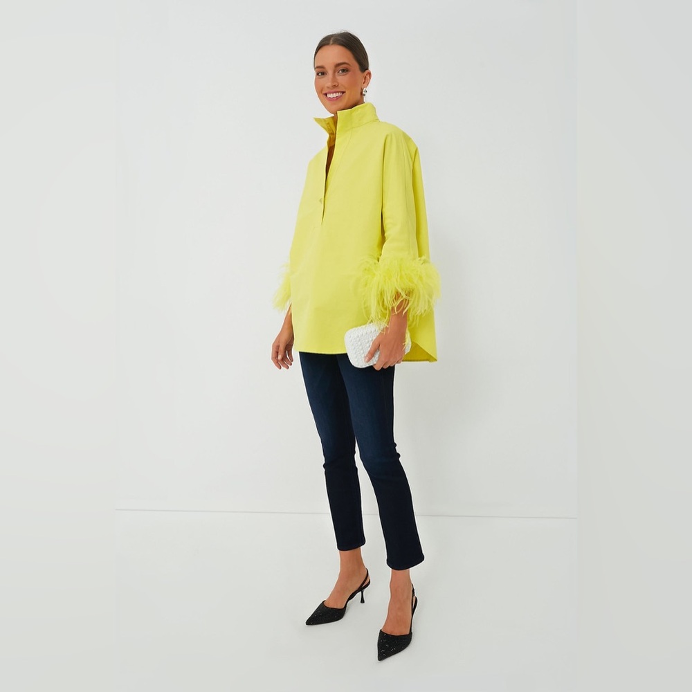 NWOT Tuckernuck  🍋Citron 🍋 Feather Willow Blouse size small *sold out online - Picture 4 of 9